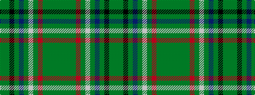 idealised woven sample of pattern GGGGRGWGBGKGG