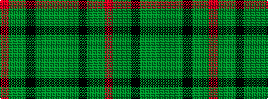 idealised woven sample of pattern GGGKGGR