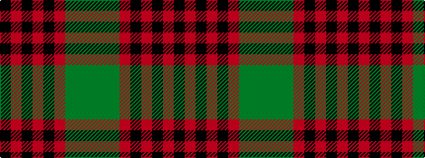 idealised woven sample of pattern GGGRKRKRK