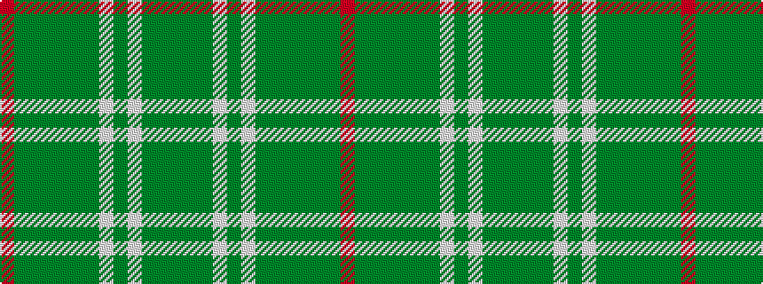 idealised woven sample of pattern GGGWGWGGGGGGR