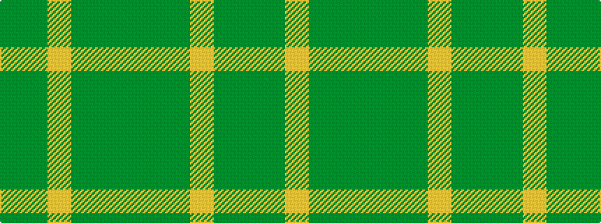 idealised woven sample of pattern GGGYGG