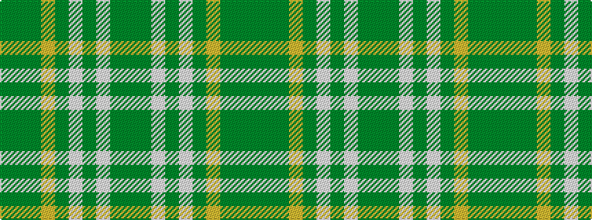 idealised woven sample of pattern GGGYGWGWGG