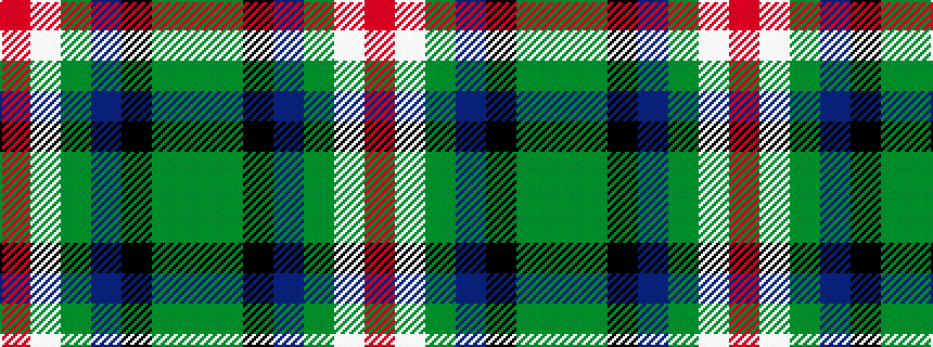 idealised woven sample of pattern GGKBGWR