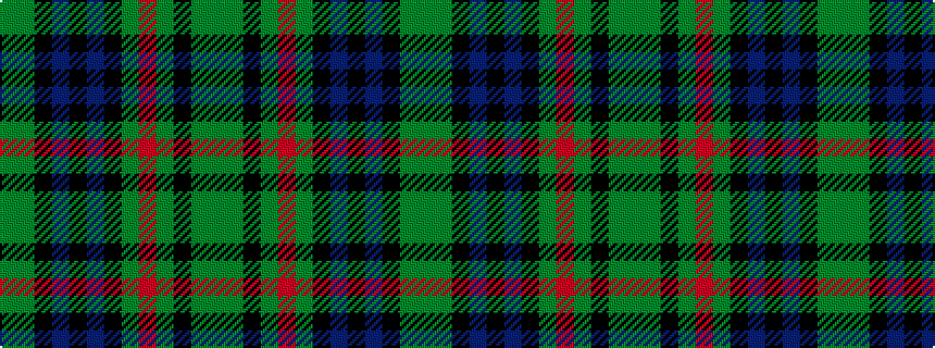 idealised woven sample of pattern GGKBKBKGRGKGG