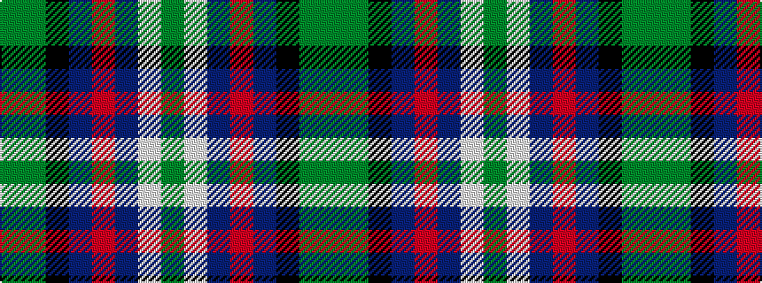 idealised woven sample of pattern GGKBRBWG