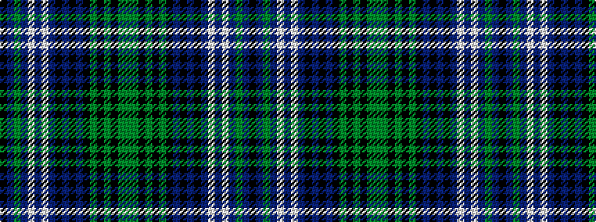 idealised woven sample of pattern GGKGKGKBKBKBWBWBGBK