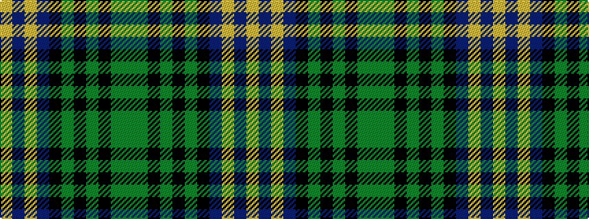 idealised woven sample of pattern GGKGKGKBYBY