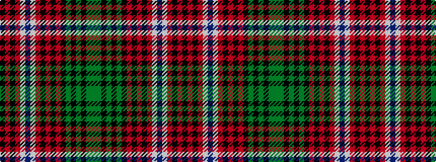 idealised woven sample of pattern GGKGKGKRKRKRWBWRKRK