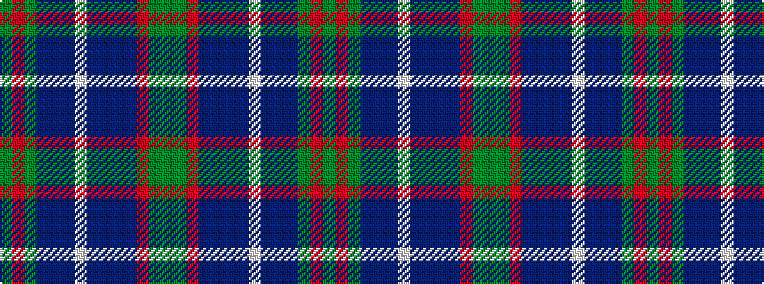 idealised woven sample of pattern GGRBBBBWBBBGRG