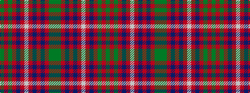 idealised woven sample of pattern GGRBRBRWRBRGRG