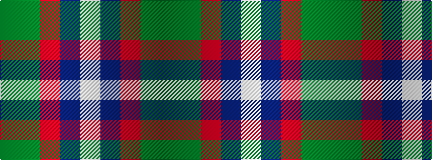 idealised woven sample of pattern GGRBW