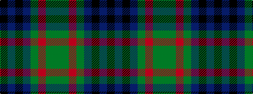 idealised woven sample of pattern GGRGBKBK