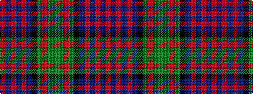 idealised woven sample of pattern GGRGKBRBRBR