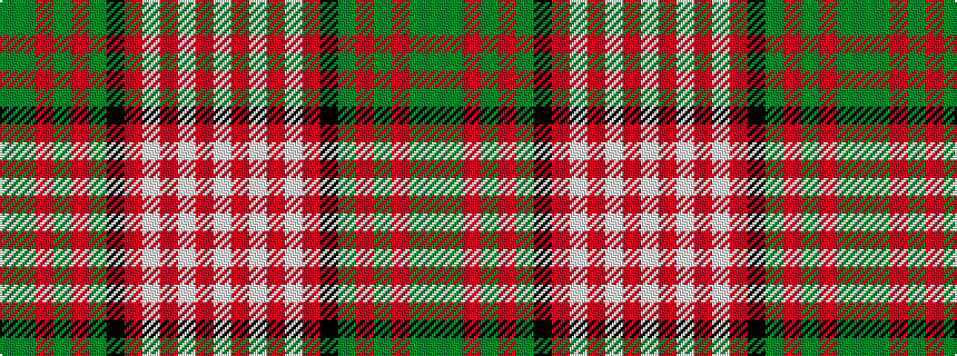idealised woven sample of pattern GGRGRGKRWRWRW