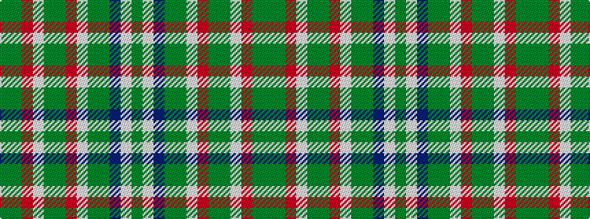 idealised woven sample of pattern GGRWGGRWGGBWG