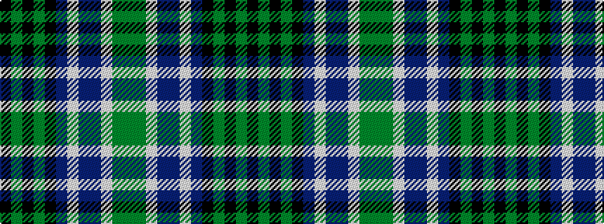 idealised woven sample of pattern GGWBBWBKGKGK
