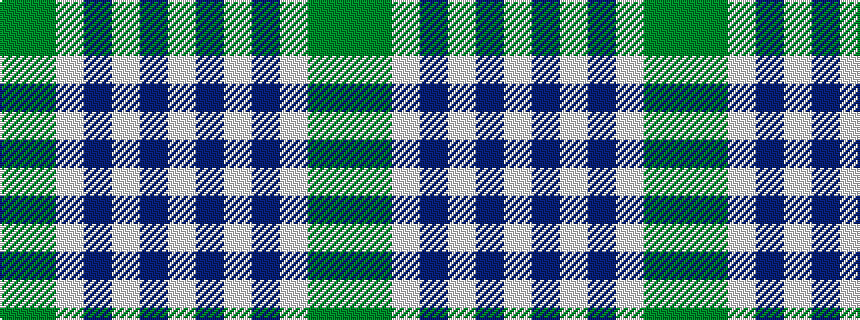 idealised woven sample of pattern GGWBWBW