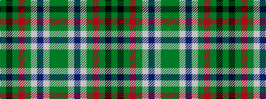 idealised woven sample of pattern GGWBWGRGKG