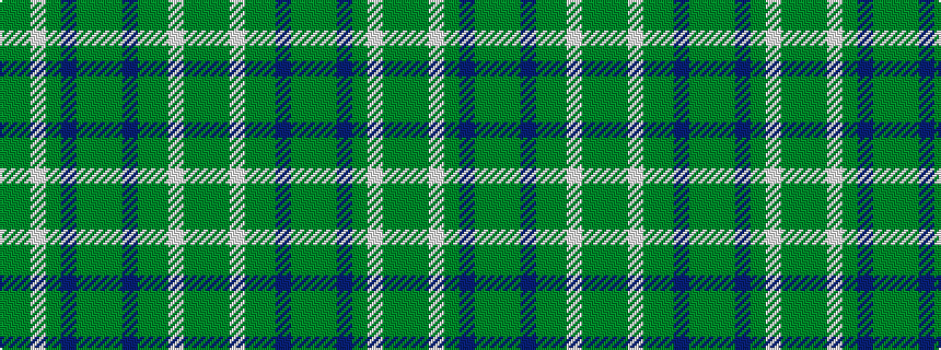idealised woven sample of pattern GGWGBGGGBGGWGG