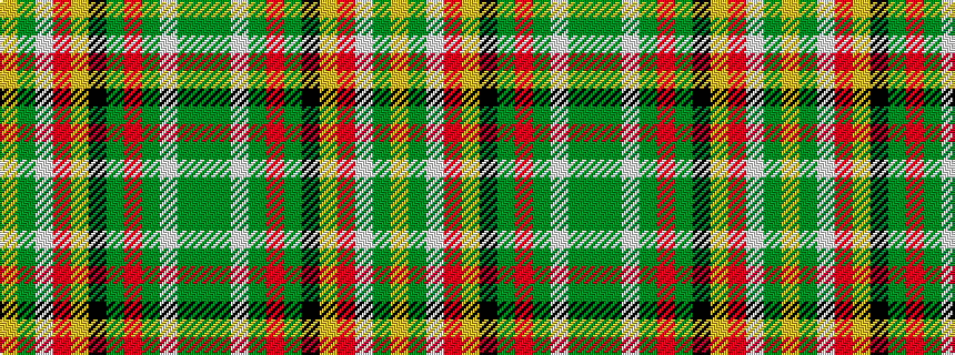 idealised woven sample of pattern GGWGRGKYRWGY