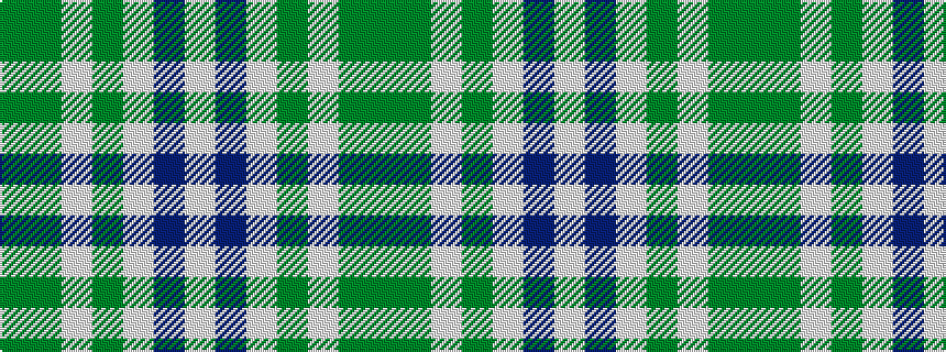 idealised woven sample of pattern GGWGWBW