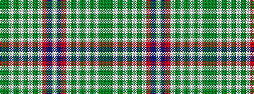 idealised woven sample of pattern GGWGWGWGWRBW
