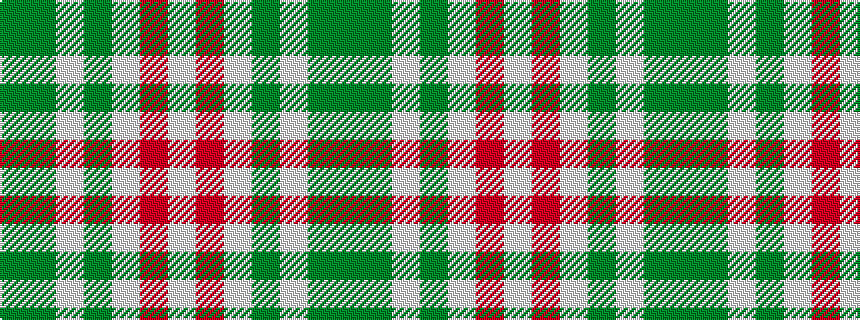 idealised woven sample of pattern GGWGWRW
