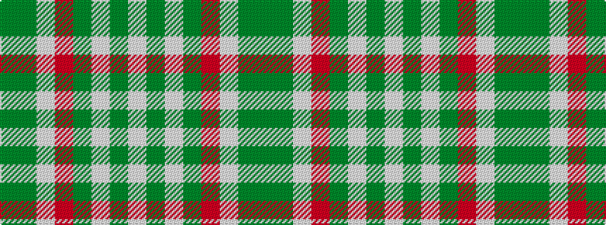 idealised woven sample of pattern GGWRGWGW