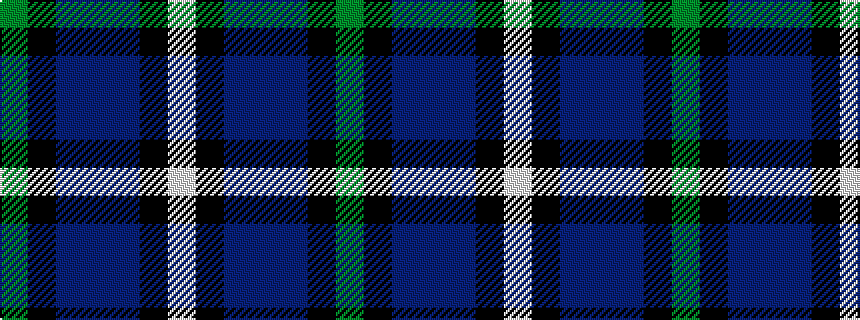 idealised woven sample of pattern GKBBBKW