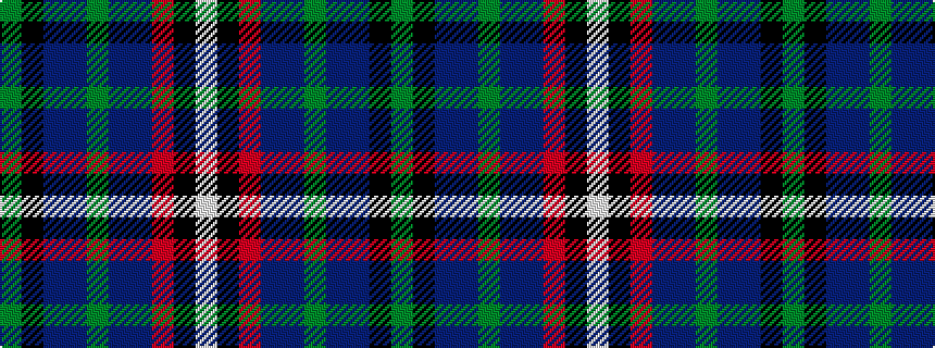 idealised woven sample of pattern GKBBGBBRKW