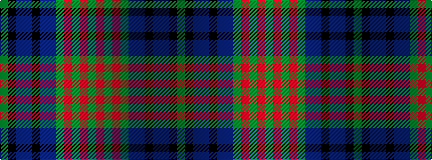 idealised woven sample of pattern GKBBKBBGRGRG