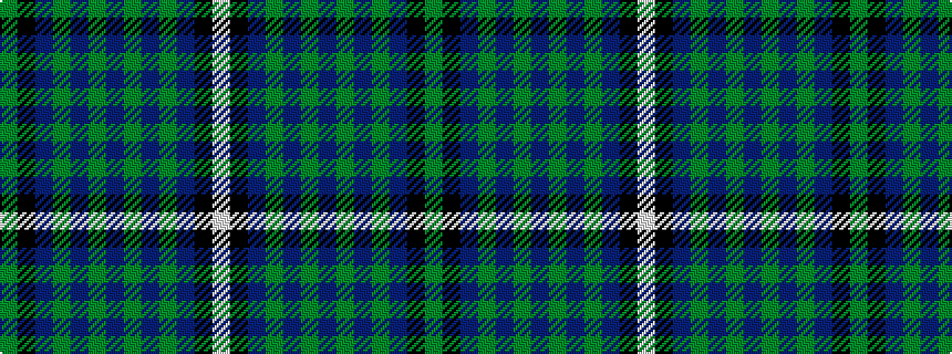 idealised woven sample of pattern GKBGBGBGBGBKW