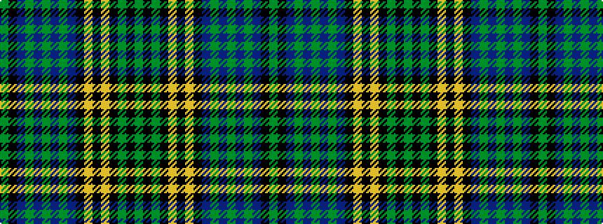 idealised woven sample of pattern GKBGBGBGBKYKYKGKG