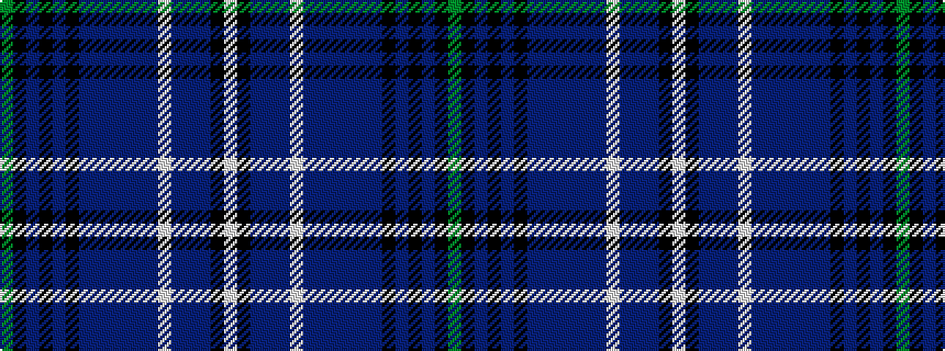 idealised woven sample of pattern GKBKBKBBBBBBWBBBKW