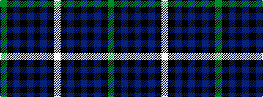 idealised woven sample of pattern GKBKBKBKW