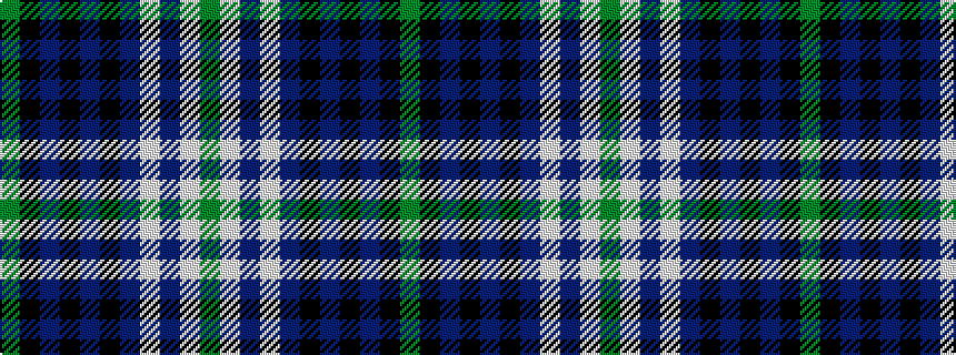 idealised woven sample of pattern GKBKBKBWBWG