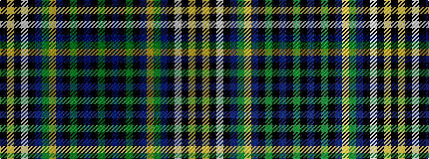 idealised woven sample of pattern GKBKGKBYGBKWKYK