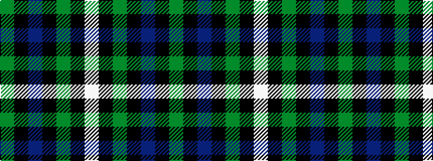 idealised woven sample of pattern GKBKGKW