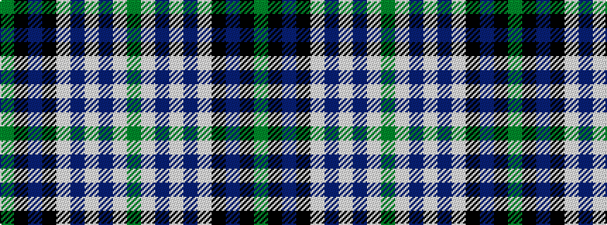 idealised woven sample of pattern GKBKWBWBWG
