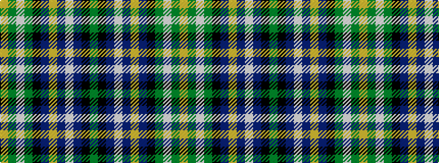 idealised woven sample of pattern GKBWBYBKGWGY