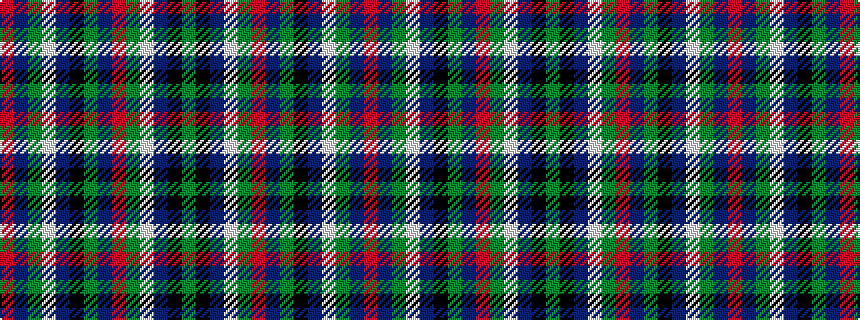 idealised woven sample of pattern GKBWGRBGKBWGBR