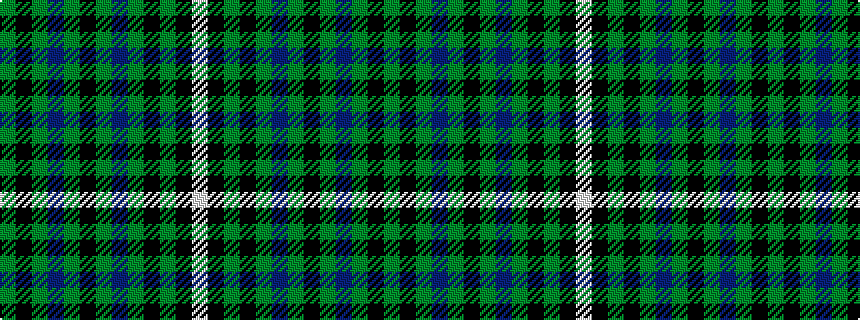 idealised woven sample of pattern GKGBGKGBGKGKW