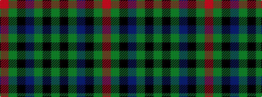 idealised woven sample of pattern GKGBKGR