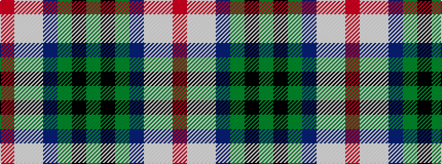 idealised woven sample of pattern GKGBWWR