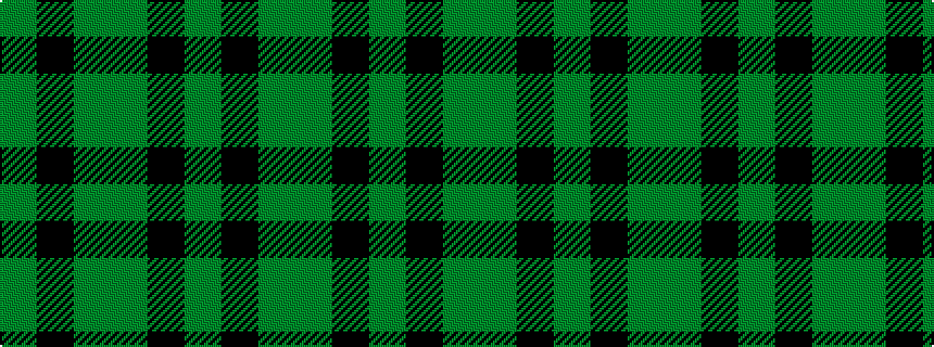 idealised woven sample of pattern GKGGKG