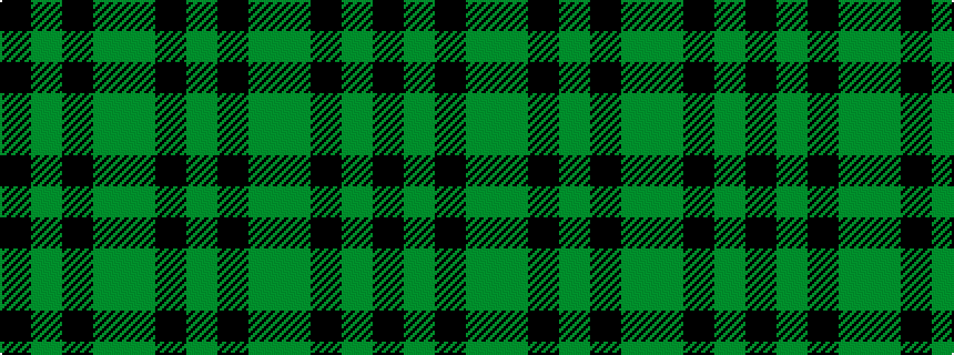 idealised woven sample of pattern GKGGKGK