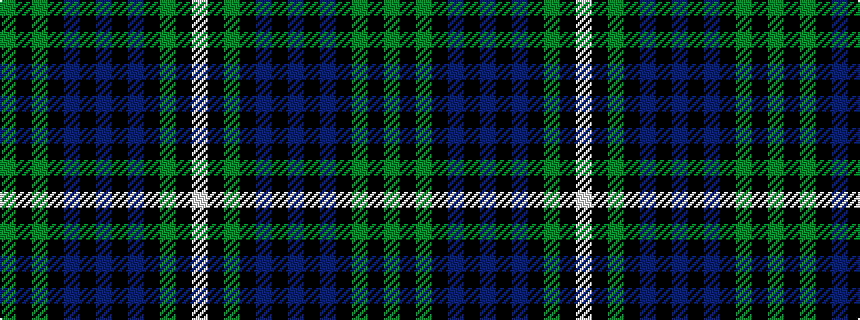 idealised woven sample of pattern GKGKBKBKBKGKW