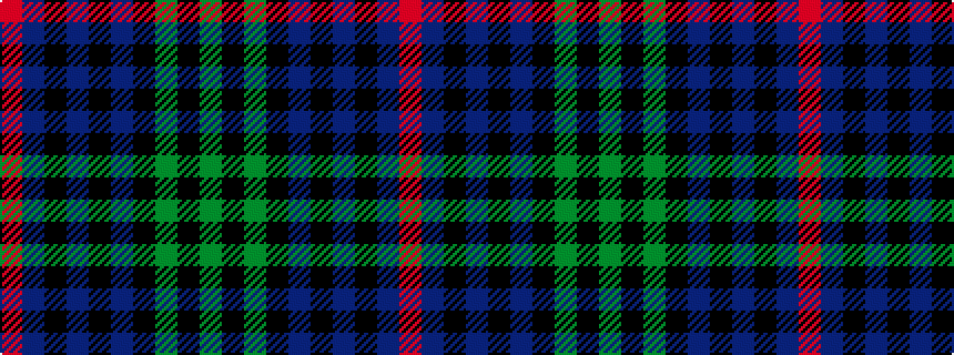 idealised woven sample of pattern GKGKBKBKBR