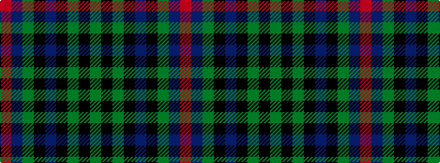 idealised woven sample of pattern GKGKBKGBR