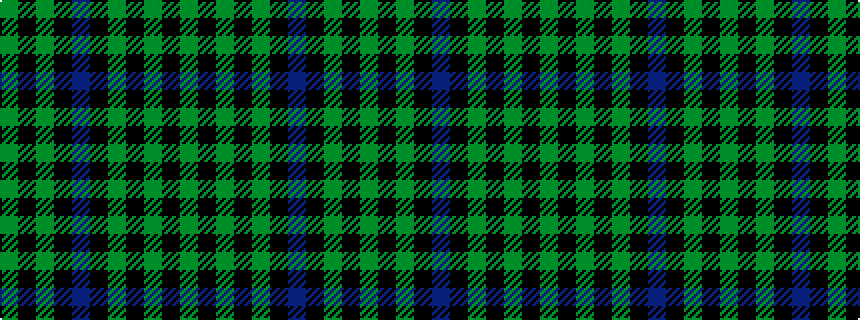 idealised woven sample of pattern GKGKBKGKGKG